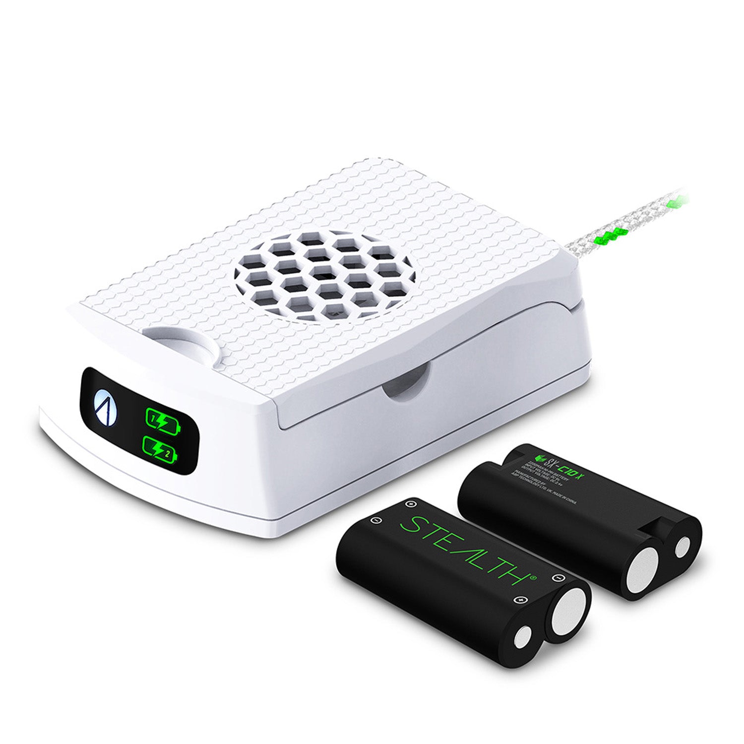 STEALTH SX-C10X Twin Rechargeable Battery Packs - White - Console Accessories by ABP Technology The Chelsea Gamer