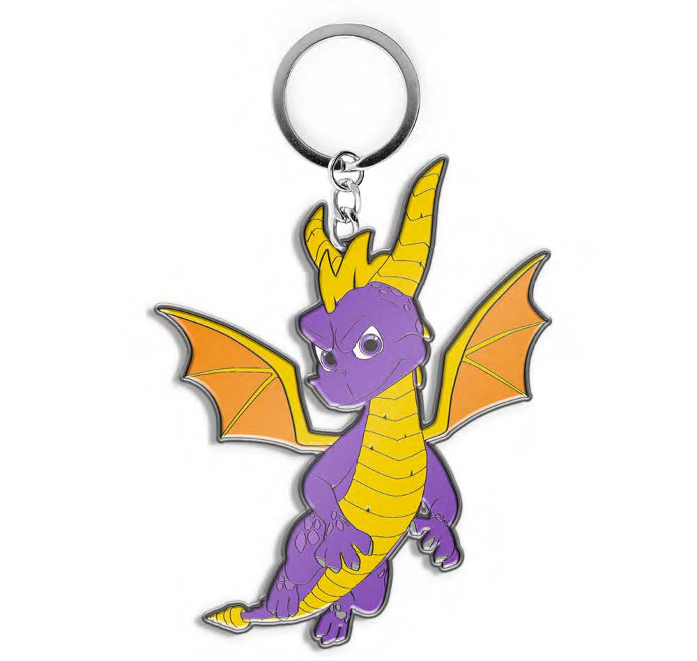 Spyro Metal Key Chain - merchandise by Rubber Road The Chelsea Gamer