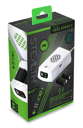 STEALTH SX-C10X Twin Rechargeable Battery Packs - White - Console Accessories by ABP Technology The Chelsea Gamer