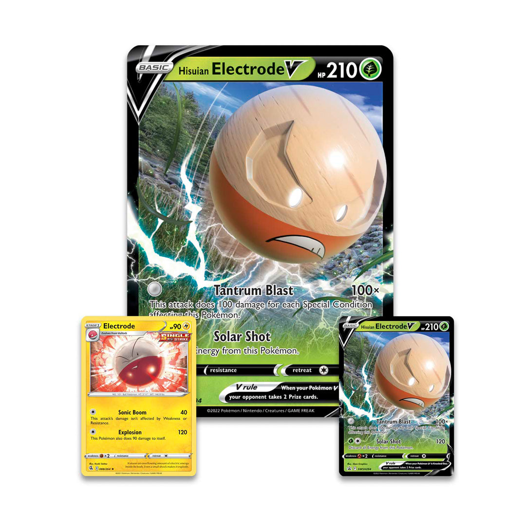 Pokémon TCG: Hisuian Electrode V Box - Merchandise by Pokémon The Chelsea Gamer