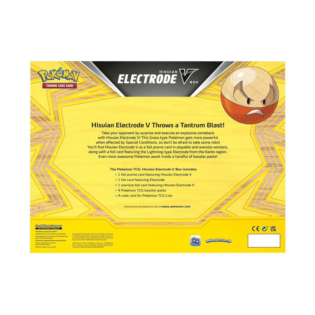 Pokémon TCG: Hisuian Electrode V Box - Merchandise by Pokémon The Chelsea Gamer