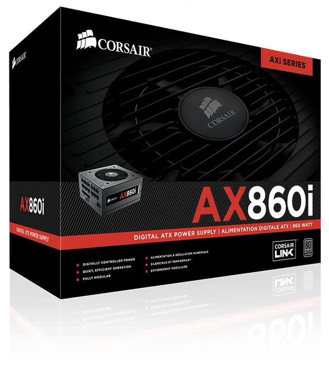 Corsair AX860i Digital ATX Power Supply — 860 Watt 80 PLUS® Platinum Certified Fully-Modular PSU - Core Components by Corsair The Chelsea Gamer