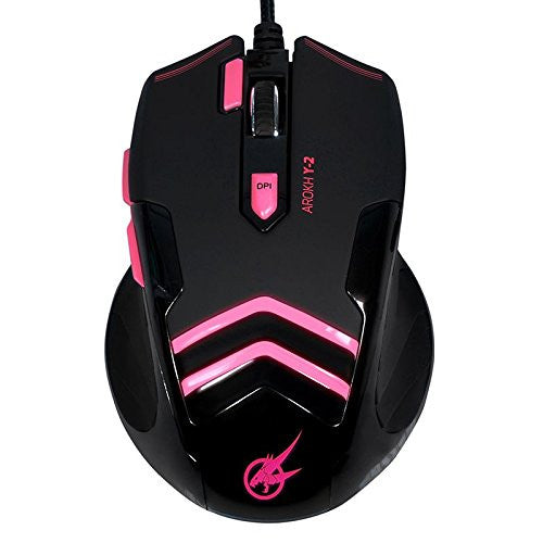 Port Designs Arokh Gaming Mouse  X-2 - Pink LED - Mice by Port Design The Chelsea Gamer
