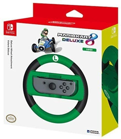 HORI Mario Kart 8 Deluxe - Luigi Racing Wheel - Console Accessories by HORI The Chelsea Gamer