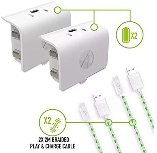 STEALTH SX-C10 Twin Play & Charge Battery Pack White for Xbox One - Console Accessories by ABP Technology The Chelsea Gamer