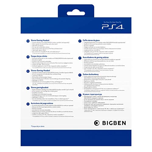 Official Licensed White Stereo Gaming Headset for PlayStation 4 - Console Accessories by Big Ben Interactive The Chelsea Gamer