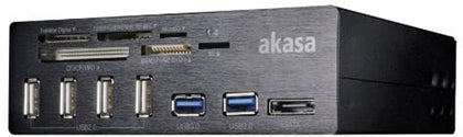 Akasa InterConnect Pro - USB 3.0/2.0 Front Bay Multi Card Reader - Core Components by Akasa The Chelsea Gamer