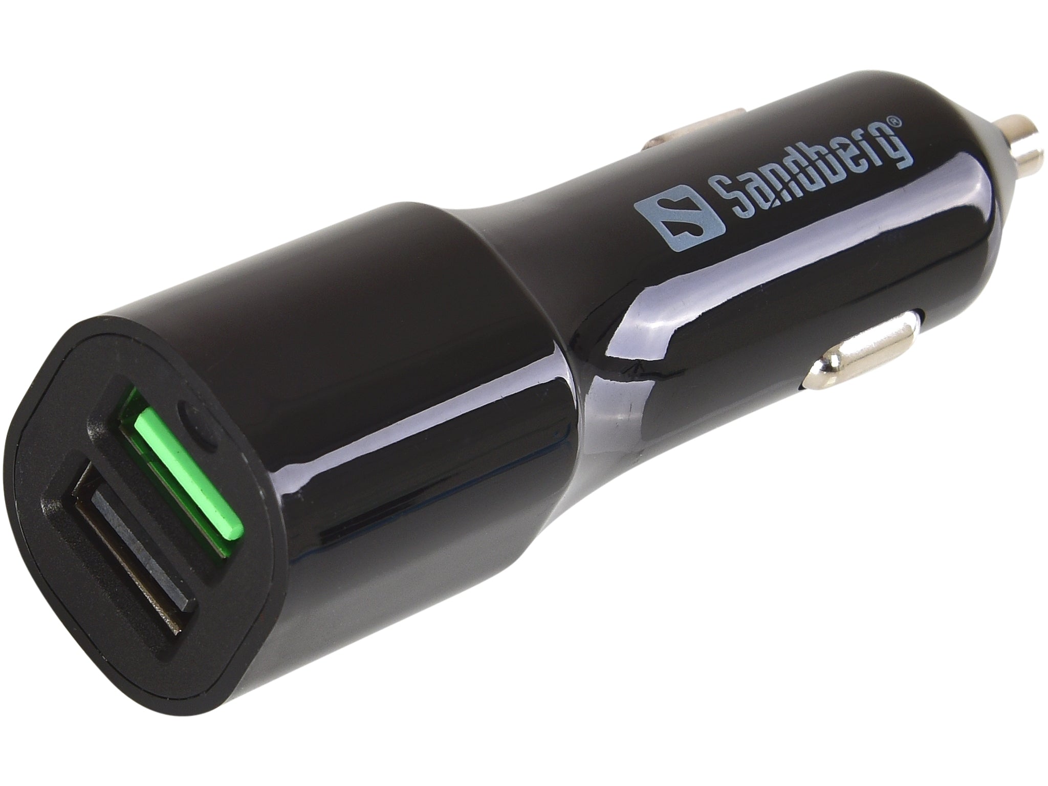 Sandberg Car Charger 1xQC 3.0+1xUSB2.4A - Cables by Sandberg The Chelsea Gamer