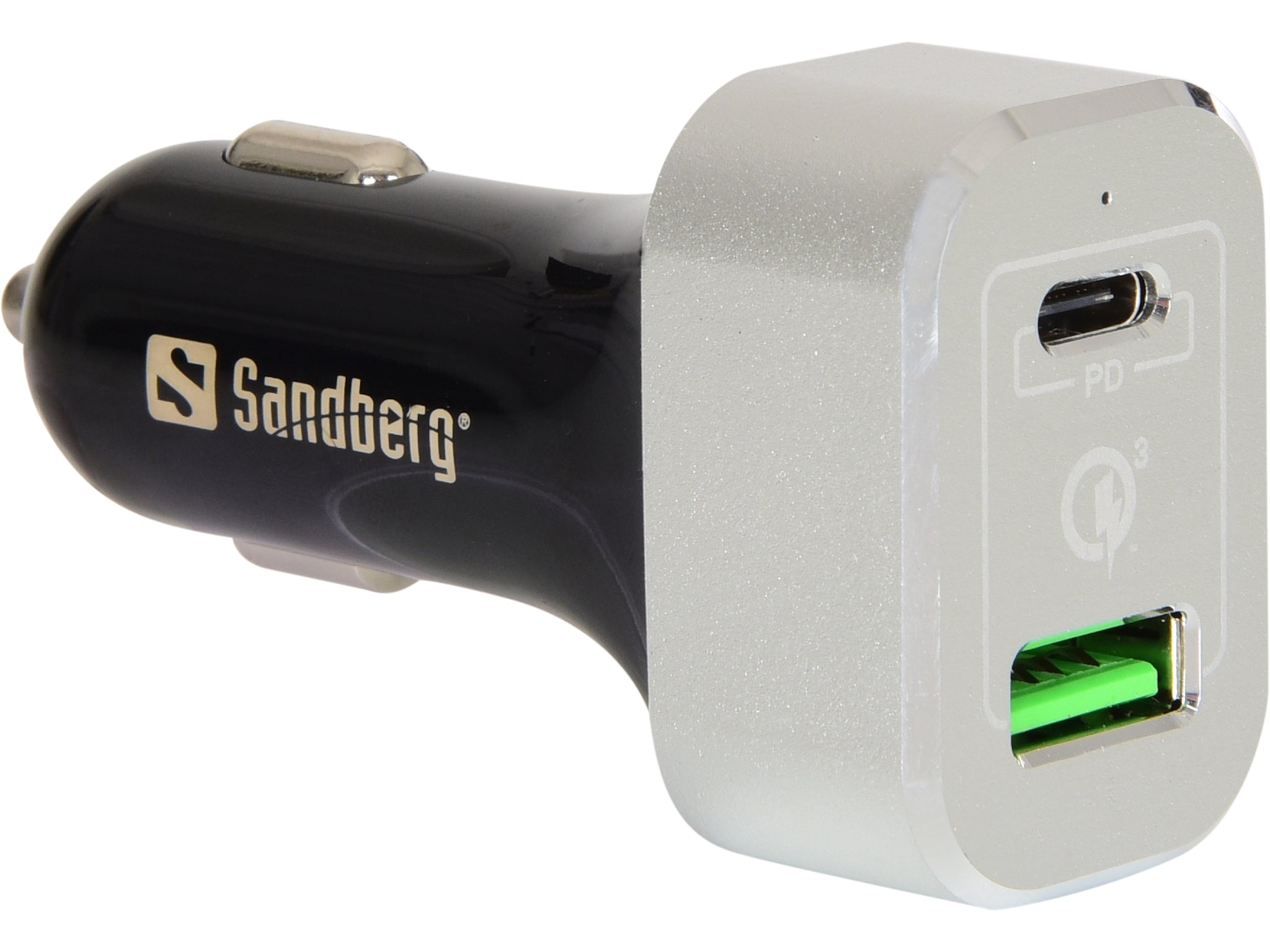 Sandberg Car Charger USB-C PD+QC3.0 63W - Cables by Sandberg The Chelsea Gamer