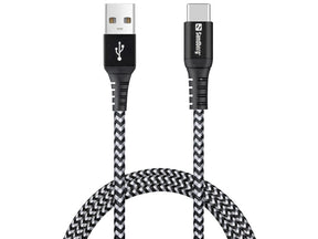Sandberg Survivor USB-C- USB-A Cable 1M - Cables by Sandberg The Chelsea Gamer