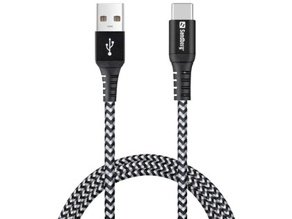 Sandberg Survivor USB-C- USB-A Cable 1M - Cables by Sandberg The Chelsea Gamer