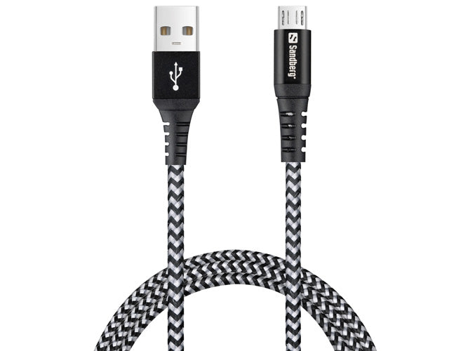 Sandberg Survivor MicroUSB Cable 1M - Cables by Sandberg The Chelsea Gamer