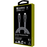 Sandberg Survivor USB-C To USB-C Cable 1M - Cables by Sandberg The Chelsea Gamer