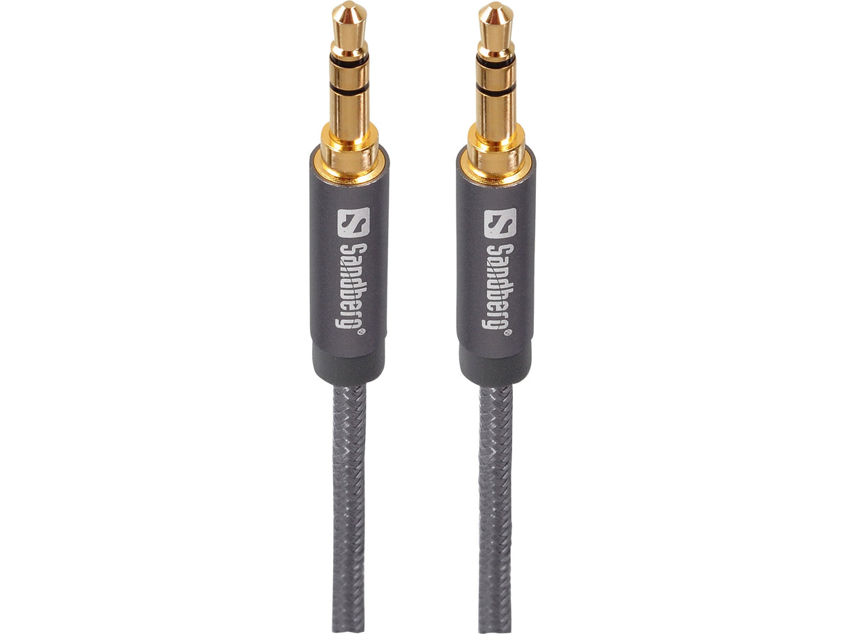 Excellence MiniJack 1m Gray - Cables by Sandberg The Chelsea Gamer