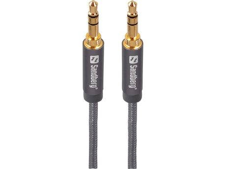 Excellence MiniJack 1m Gray - Cables by Sandberg The Chelsea Gamer