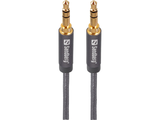 Excellence MiniJack 1m Gray - Cables by Sandberg The Chelsea Gamer