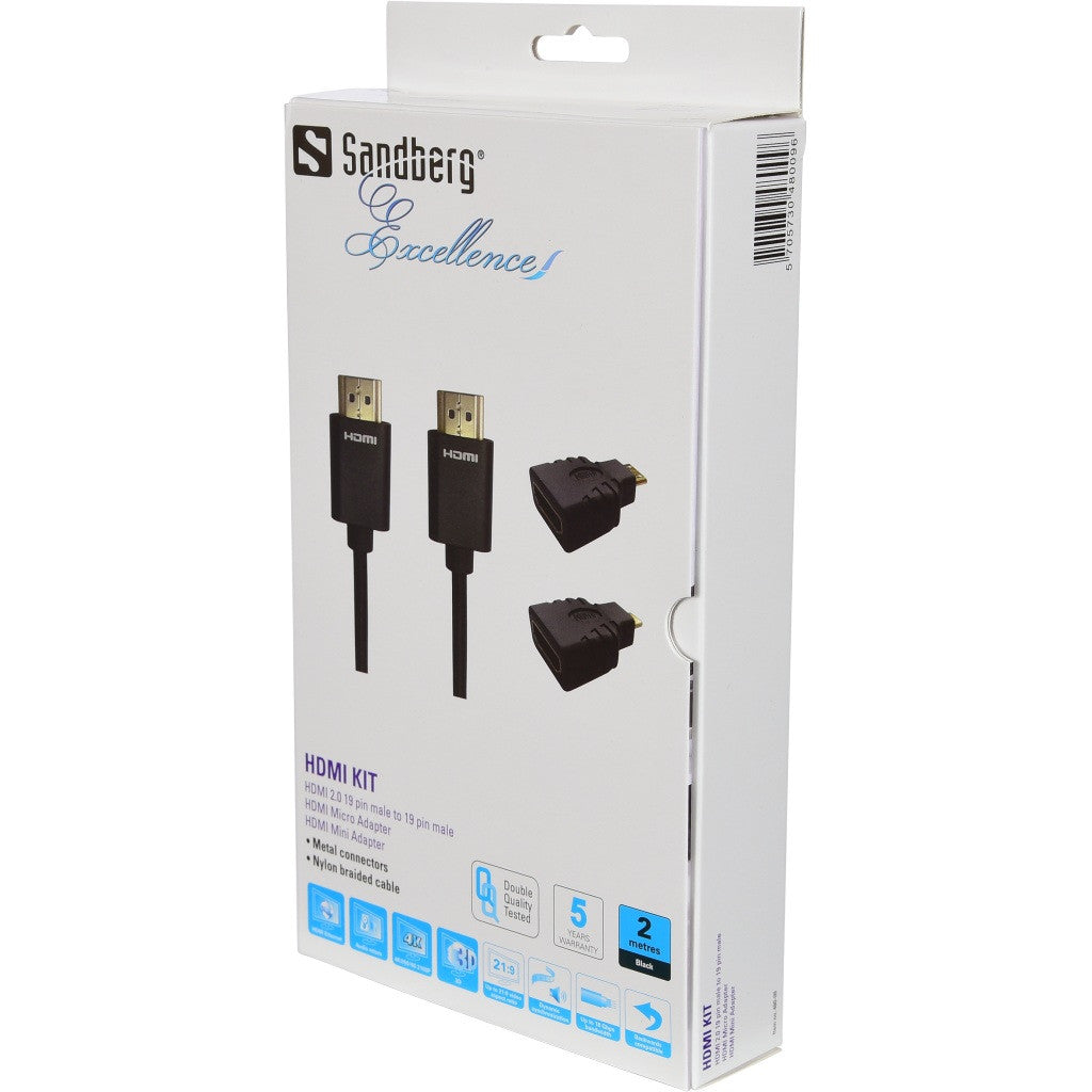 Sandberg Excellence HDMI 19M+Micro+Mini - Cables by Sandberg The Chelsea Gamer