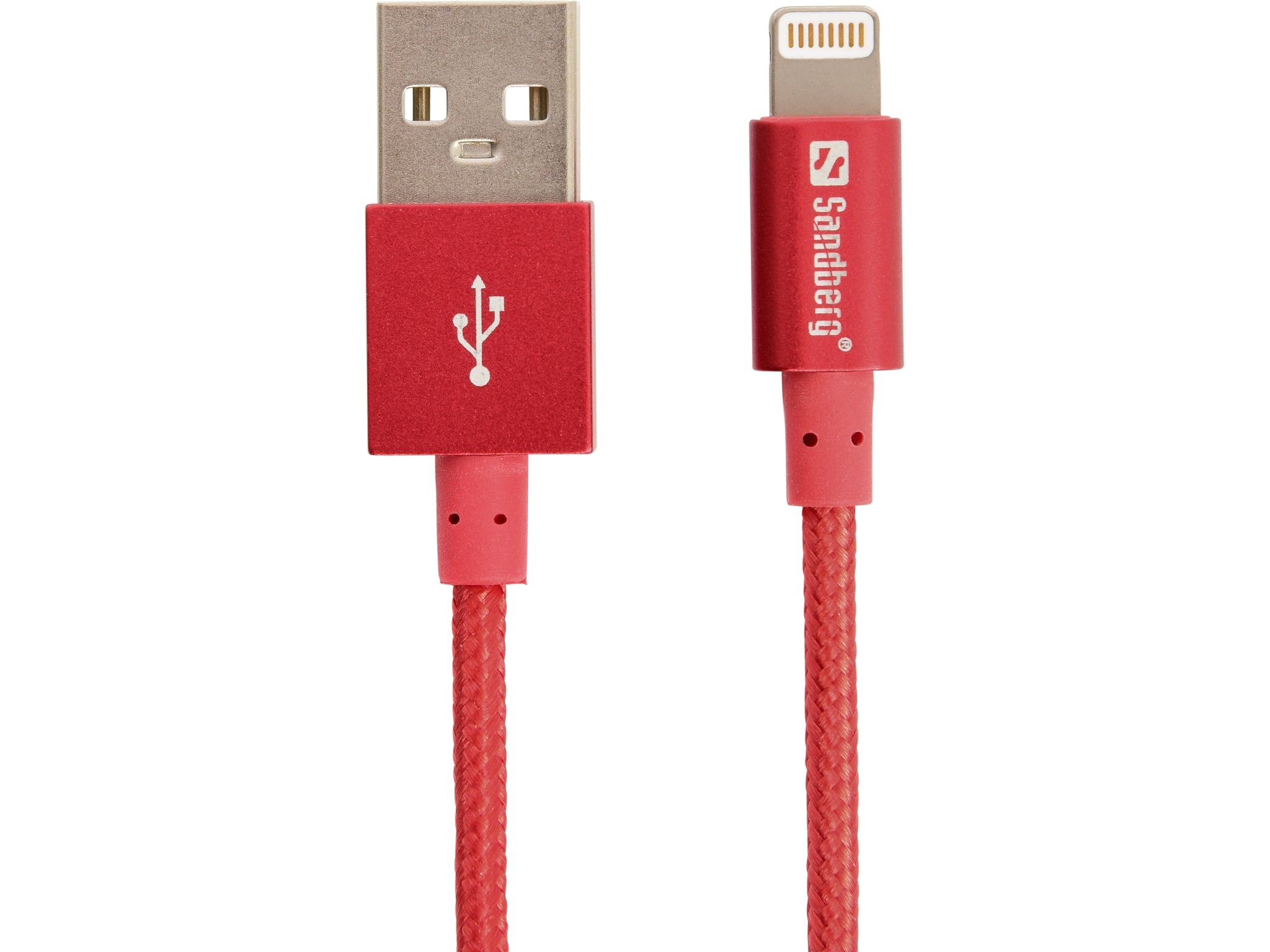 Sandberg Excellence Lightning Red 1m - Cables by Sandberg The Chelsea Gamer