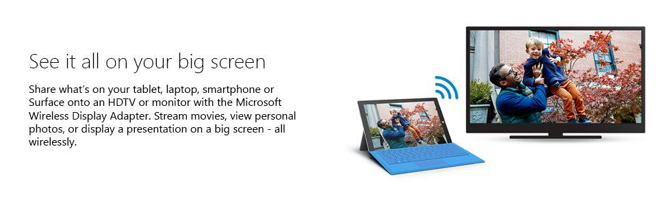 Microsoft Wireless Display V2 Adapter - Black - Cables by Microsoft The Chelsea Gamer