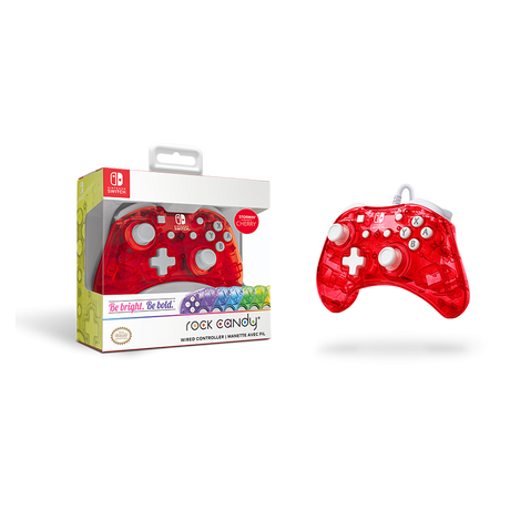 PDP Rock Candy Wired Controller - Stormin Cherry - Console Accessories by PDP The Chelsea Gamer