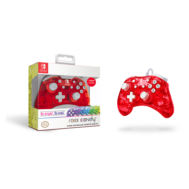 PDP Rock Candy Wired Controller - Stormin Cherry - Console Accessories by PDP The Chelsea Gamer