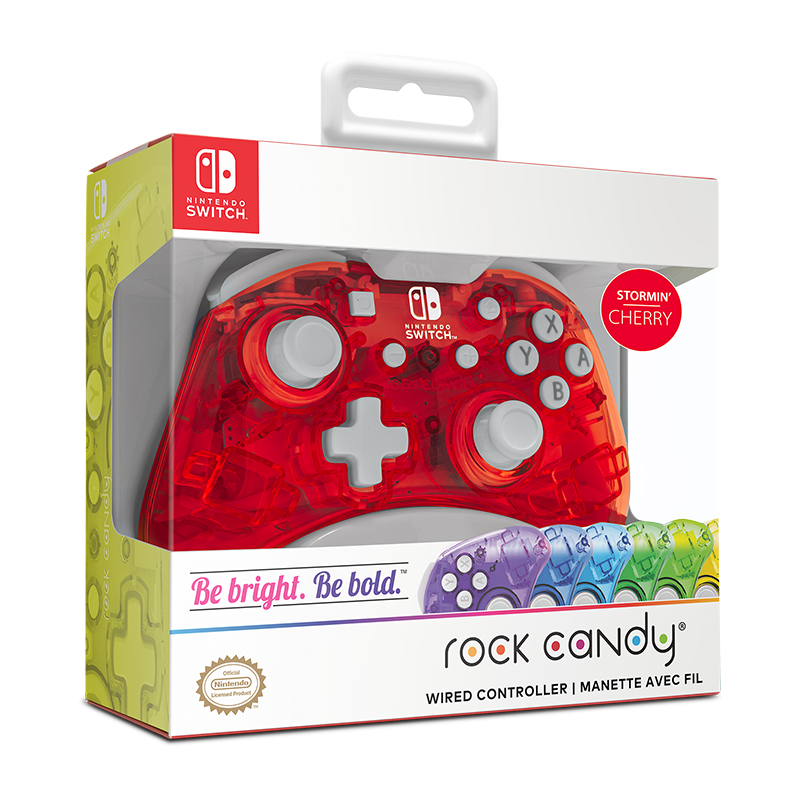 PDP Rock Candy Wired Controller - Stormin Cherry - Console Accessories by PDP The Chelsea Gamer