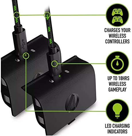STEALTH SX-C10 Twin Play & Charge Battery Pack Black for Xbox One - Console Accessories by ABP Technology The Chelsea Gamer