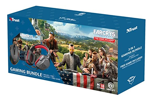 Far Cry Gaming Bundle Labon/Creon - Mouse / Surface / Headset / Far Cry 5 - Video Games by Trust The Chelsea Gamer