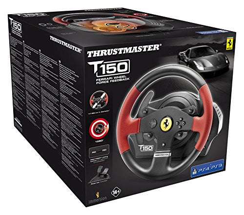 Thrustmaster T150 Ferrari Force Feedback Wheel (PS4/PS3/PC DVD) - Console Accessories by Thrustmaster The Chelsea Gamer