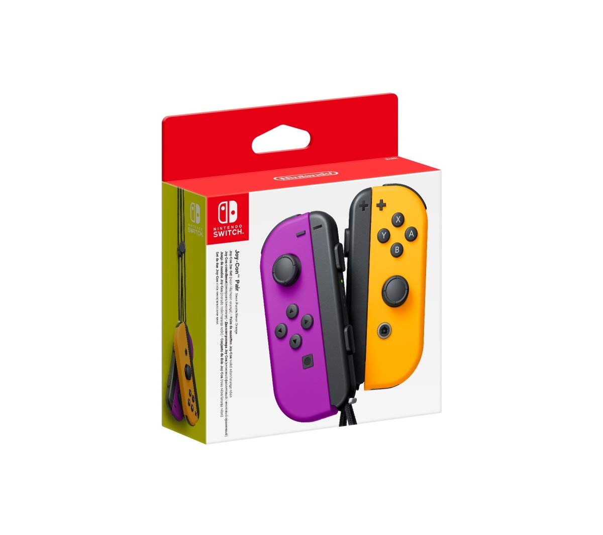 Nintendo Switch Joy-Con Pair - Neon Purple / Neon Orange - Console Accessories by Nintendo The Chelsea Gamer