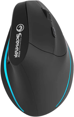 Marvo Scorpion M703W Wireless Blue LED Black Right-Handed Ergonomic Rechargeable Gaming Mouse - Mice by Marvo The Chelsea Gamer