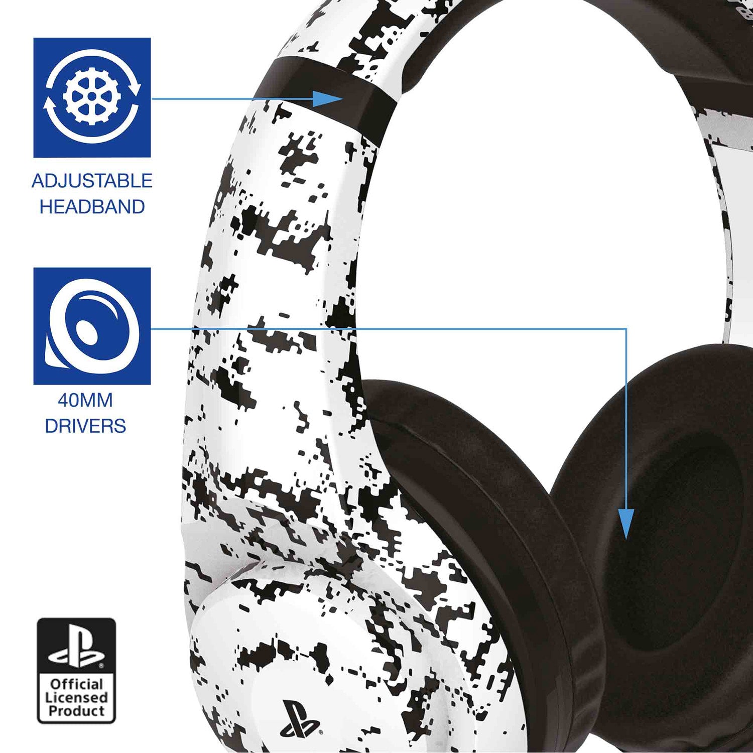4Gamers PRO4-70 Stereo Gaming Headset (Arctic Camo) - Console Accessories by ABP Technology The Chelsea Gamer