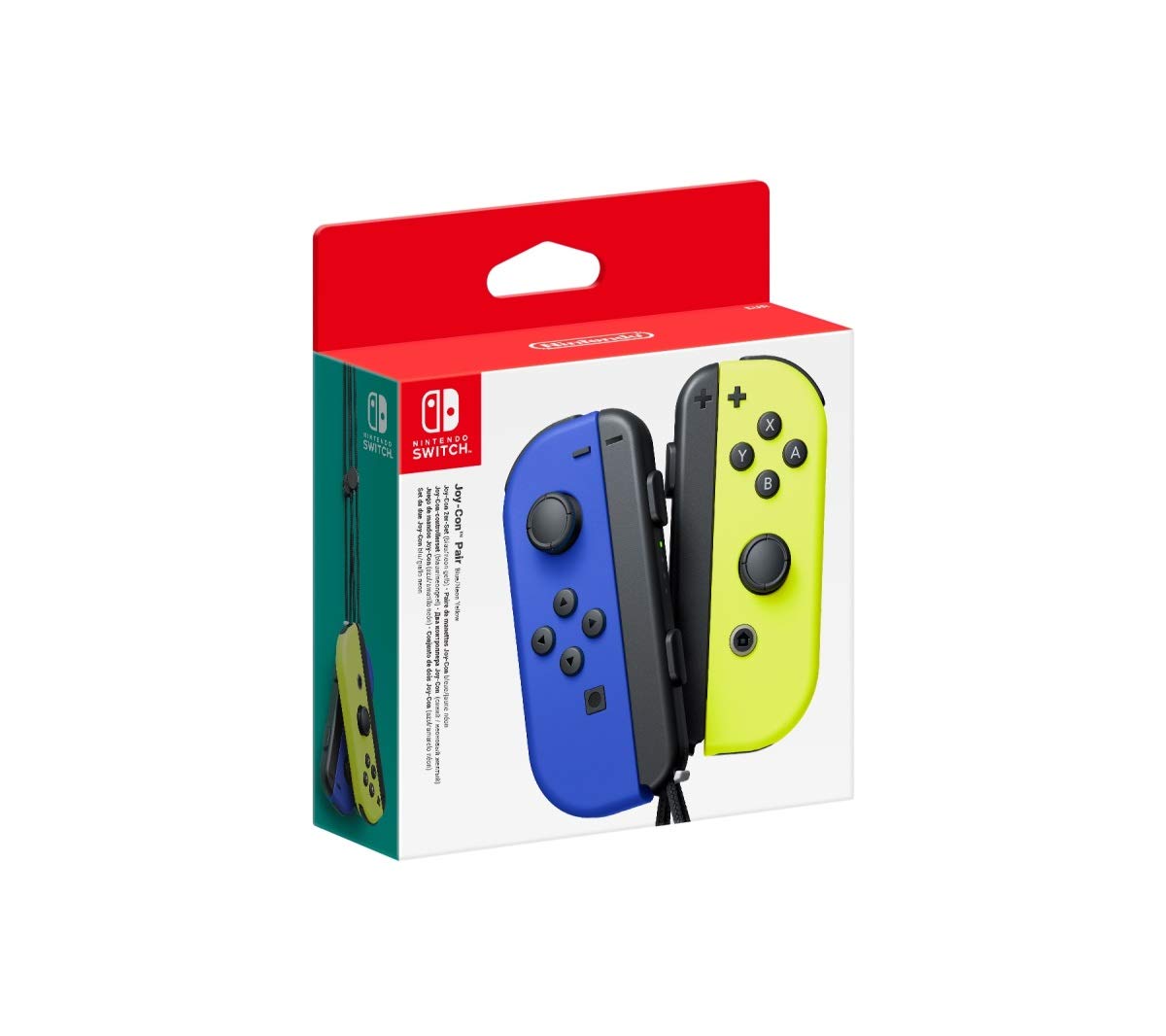 Nintendo Switch Joy-Con Pair - Blue / Neon Yellow - Console Accessories by Nintendo The Chelsea Gamer