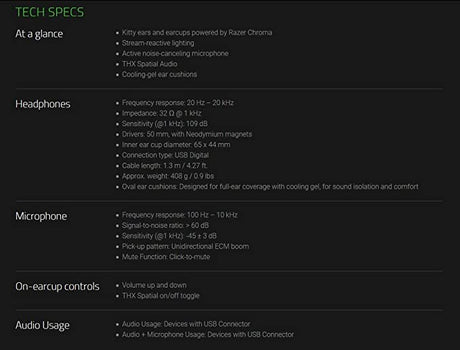 Razer Kraken Kitty Edtion - Razer Chroma USB Gaming Headset - Console Accessories by Razer The Chelsea Gamer