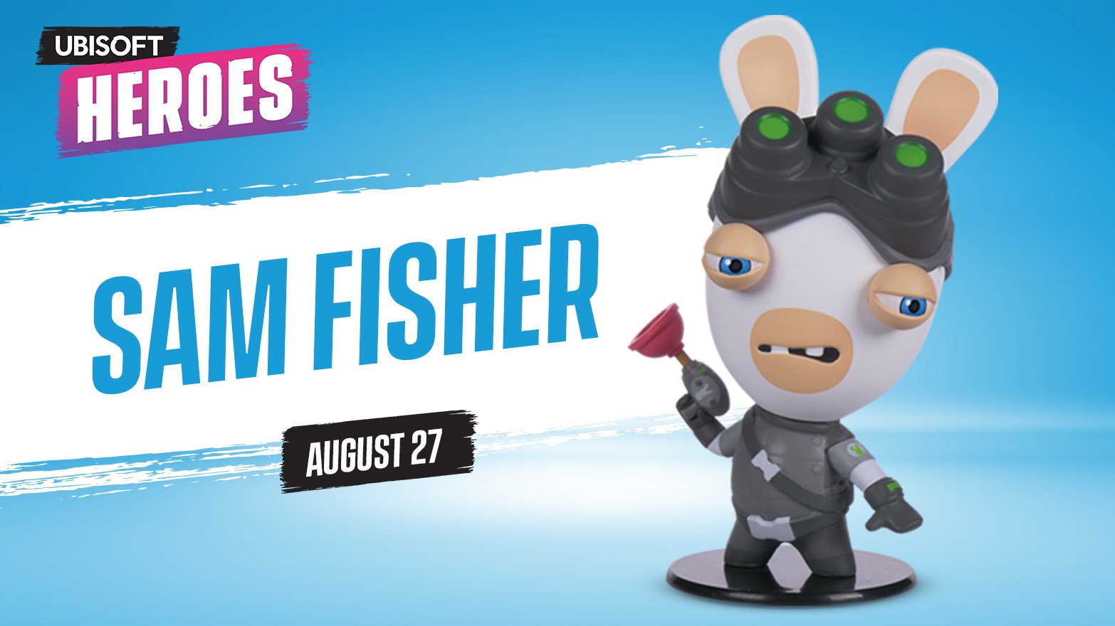 Ubisoft Heroes - Rabbid Sam Fisher - Mario & Rabbids - merchandise by UBI Soft The Chelsea Gamer