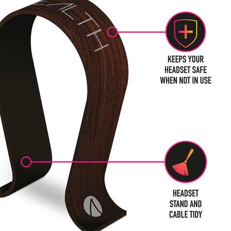 STEALTH Gaming Headset Stand - Wood Effect - Console Accessories by ABP Technology The Chelsea Gamer