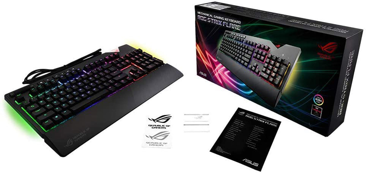 ASUS ROG Strix Flare Keyboard Grey - Keyboard by Asus The Chelsea Gamer