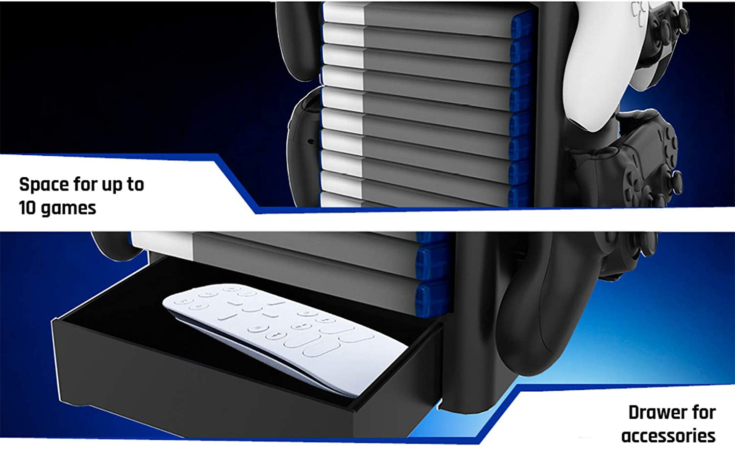 Snakebyte Games:Tower 5™ (PS5) - Console Accessories by SnakeByte The Chelsea Gamer