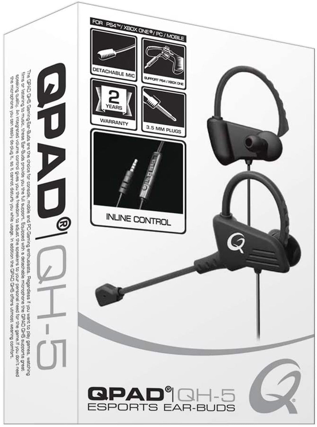 QPAD QH5 eSports Ear-Buds - Console Accessories by QPAD The Chelsea Gamer