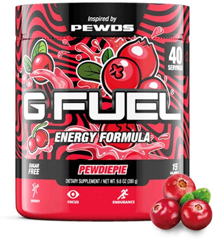 G FUEL Tub - PewDiePie Lingonberry Flavour - merchandise by G Fuel The Chelsea Gamer