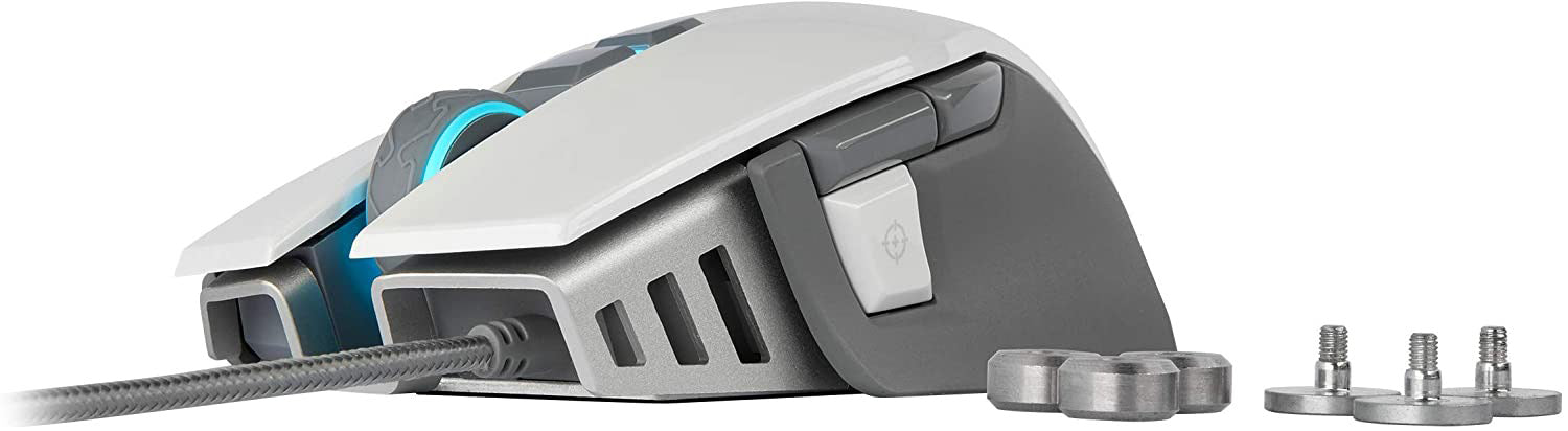 Corsair - M65 RGB ELITE Tunable FPS Gaming Mouse - White - Mice by Corsair The Chelsea Gamer