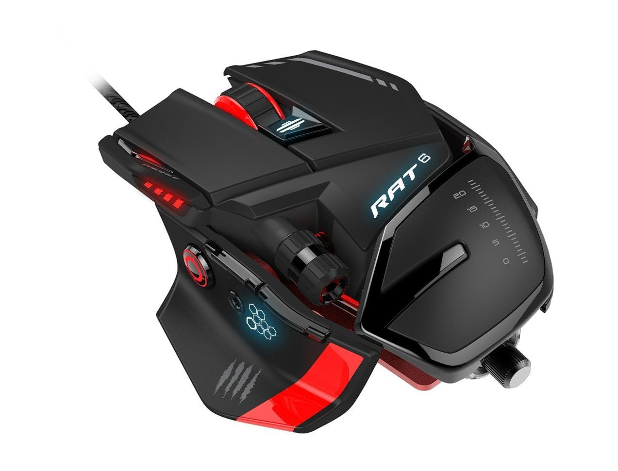 Mad Catz RAT6 Wired Laser Gaming Mouse - Black - Mice by Mad Catz The Chelsea Gamer