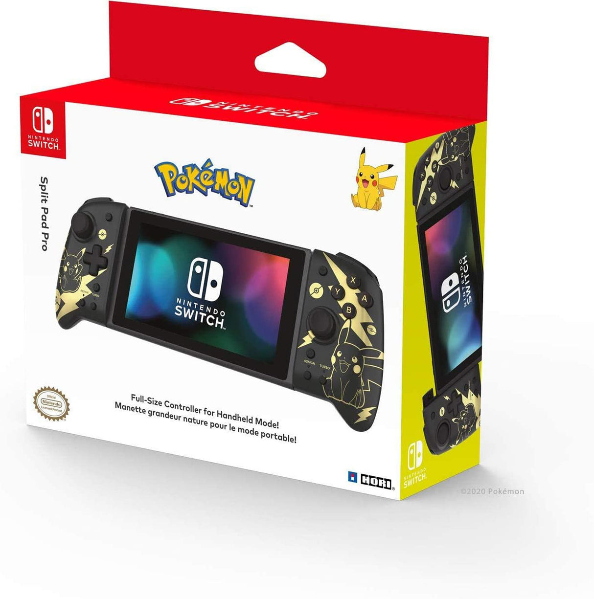 HORI Split Pad Pro - Pikachu Black & Gold Edition - Console Accessories by HORI The Chelsea Gamer