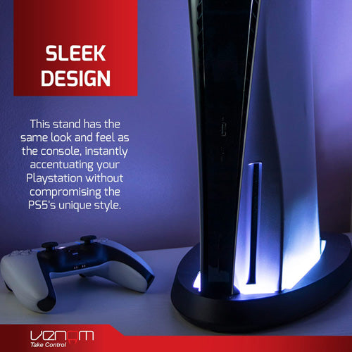 Venom Colour Change LED Stand For PlayStation 5 - Video Game Console Accessories by Venom The Chelsea Gamer
