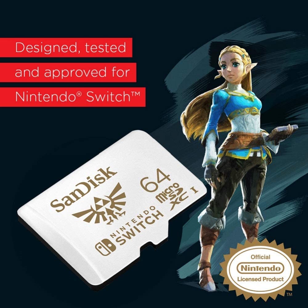 Sandisk 64GB MicroSDXC Memory Card for Nintendo Switch - Console Accessories by Sandisk The Chelsea Gamer