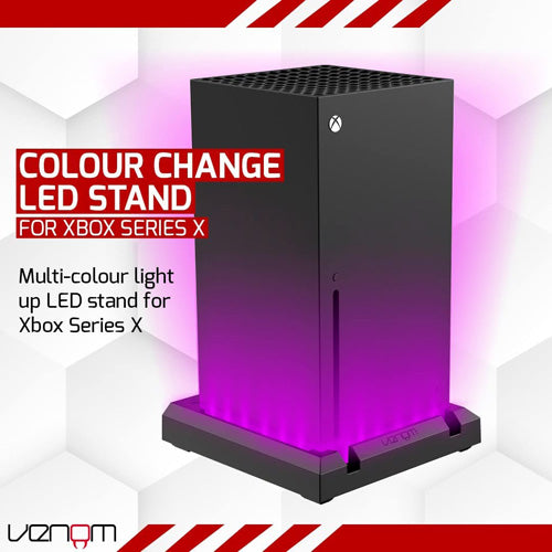 Venom Colour Change LED Stand For Xbox Series X - Video Game Console Accessories by Venom The Chelsea Gamer