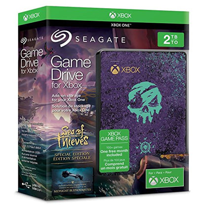 Seagate 2 TB Game Drive for Xbox, Sea of Thieves Special Edition, USB 3.0 Portable External Hard Drive - Console Accessories by Seagate The Chelsea Gamer
