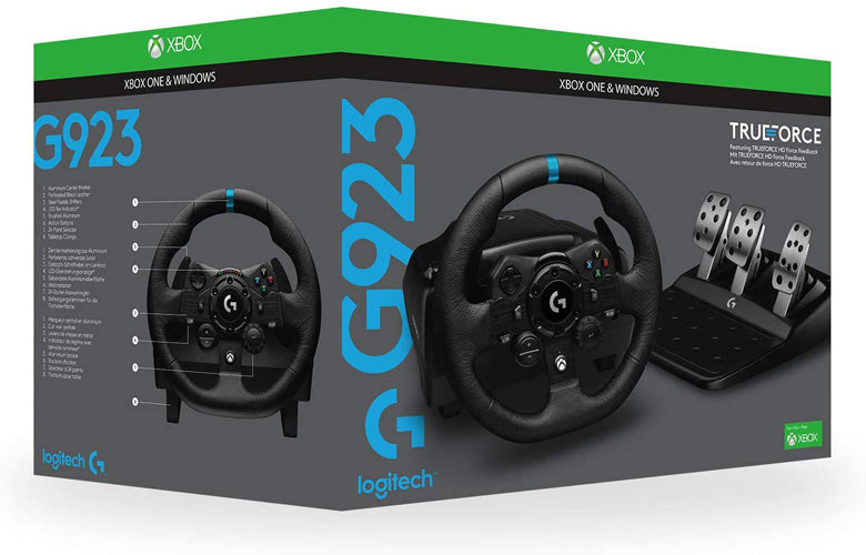 Logitech G923 Racing Wheel and Pedals for Xbox One and PC - Console Accessories by Logitech The Chelsea Gamer