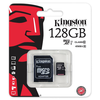 Kingston 128 GB microSDXC - Class 10/UHS-I - 45 MB/s Read - 10 MB/s Write - Memory by Kingston The Chelsea Gamer