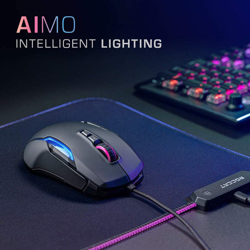 Roccat - Kone AIMO Remastered - Black - Mice by Roccat The Chelsea Gamer